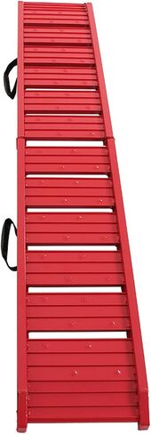 WFLNHB 6FT 72inch × 11.6inch 550lbs Capacity Foldable Loading Ramp for Motorcycle, Bicycle, ATV UTV, Lawnmower, Truck, Trailer, Dirt Bike, Garden Tractor Red Aluminum 1830mm x 290mm in Saudi Arabia