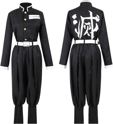 Full Set Anime Cosplay Costume For Tanjiro Shinobu Giyuu Kanroji Zenitsu Party Role Outfit W/Shoes Wig Sword in Saudi Arabia