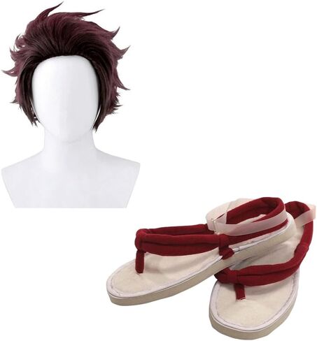 Full Set Anime Cosplay Costume For Tanjiro Shinobu Giyuu Kanroji Zenitsu Party Role Outfit W/Shoes Wig Sword in Saudi Arabia