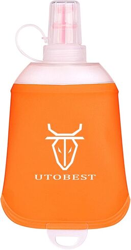 UTOBEST Soft Flask Collapsible Running Water Bottle, Flexible TPU Folding Running Flask for Hydration Pack, Soft Flask Running Bottles for Hiking Cycling in Kuwait