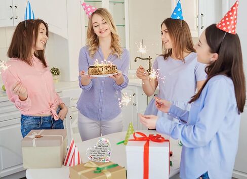 WaaHome أفضل هدايا صديق للنساء، هدايا الصداقة للأصدقاء الإناث، تذكار صديق الزهور ووزن الورق، هدايا عيد الميلاد لأفضل الأصدقاء الإناث النساء in Kuwait