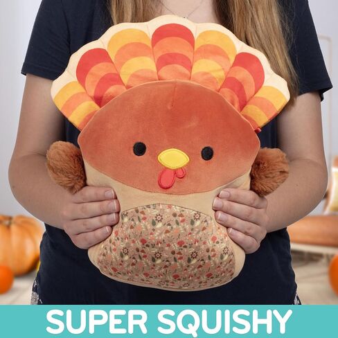 Squishmallows Original 10-Inch Gobrianna The Turkey - Official Jazwares Plush - Collectible Soft & Squishy Turkey Stuffed Animal Toy - Add to Your Squad - Gift for Kids, Girls & Boys in Saudi Arabia