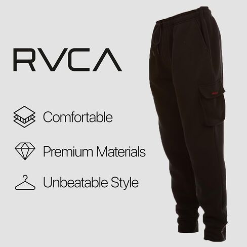 RVCA Mens Joggers Lounge Pants Casual Joggers for Men Mens Sweatpants in Saudi Arabia