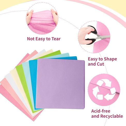 Simetufy 120 ورقة مناديل ورقية لحقائب الهدايا، 8 ألوان 20 × 20 بوصة مناديل ورقية فنية كبيرة، ورق تغليف الهدايا للحرف اليدوية، العطلات، أعياد الميلاد، الهالوين، عيد الميلاد ومشروع DIY in Kuwait