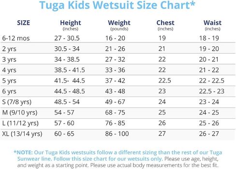 Tuga Girls Thermal Shorty 1.5mm Neoprene/Spandex Wetsuit 1-14 Years, UPF 50+ in Kuwait