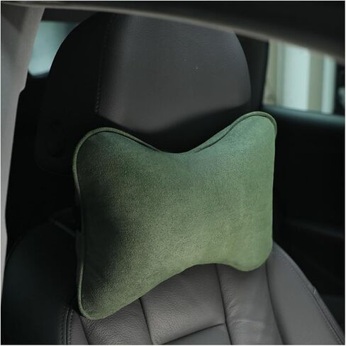 Car Neck Pillow, Soft Comfortable Memory Foam Auto Headrest Pillow Cushion with Adjustable Strap, Breathable Ergonomic Design Car Neck Pain Relief Cushion, Universal for Vehicles (Black) in Kuwait
