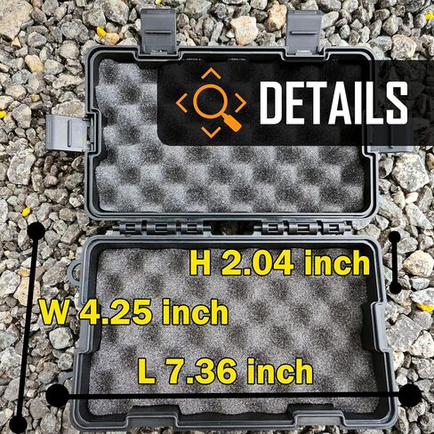 Magnetic Key Holder Under Car,Weatherproof Magnetic Key Box Under Car,Hide a Key Magnetic Key Box,Hidden Key Holder Magnetic Key Hider Outdoor 【Splash Resistant】 in Kuwait