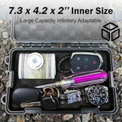 Magnetic Key Holder Under Car,Weatherproof Magnetic Key Box Under Car,Hide a Key Magnetic Key Box,Hidden Key Holder Magnetic Key Hider Outdoor 【Splash Resistant】 in Kuwait
