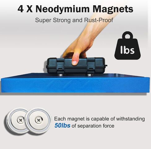 Magnetic Key Holder Under Car,Weatherproof Magnetic Key Box Under Car,Hide a Key Magnetic Key Box,Hidden Key Holder Magnetic Key Hider Outdoor 【Splash Resistant】 in Kuwait