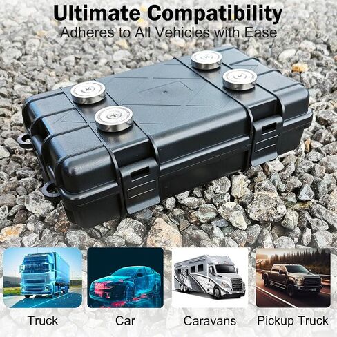 Magnetic Key Holder Under Car,Weatherproof Magnetic Key Box Under Car,Hide a Key Magnetic Key Box,Hidden Key Holder Magnetic Key Hider Outdoor 【Splash Resistant】 in Kuwait