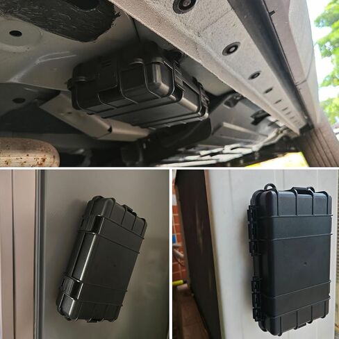 Magnetic Key Holder Under Car,Weatherproof Magnetic Key Box Under Car,Hide a Key Magnetic Key Box,Hidden Key Holder Magnetic Key Hider Outdoor 【Splash Resistant】 in Kuwait