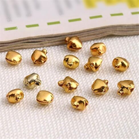 1/4-Inch Jingle Bell/Small Bell/Mini Bell DIY Bracelet Anklets Necklace Knitting/Jewelry Making, 100pcs (Silver) in Saudi Arabia