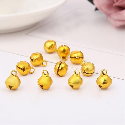 1/4-Inch Jingle Bell/Small Bell/Mini Bell DIY Bracelet Anklets Necklace Knitting/Jewelry Making, 100pcs (Silver) in Saudi Arabia
