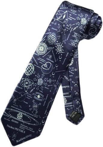Men's Physics Chemistry Science Fashion AccessoryNecktie | Blue | Scientific Quantum Particle Geeky Gift Teacher Student Neck Tie in Saudi Arabia