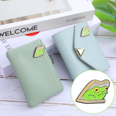 2 Pcs Funny Animal Enamel Pins Get This Bread Frog Metal Brooch Cartoon Animal Theme Brooch Cute Pins Badge DIY Crafts Decoration for Family Clothes T-Shirts Bag Backpack in Saudi Arabia