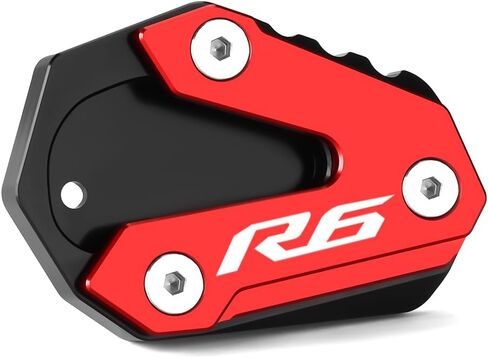 لوحة مسند تمديد جانبية للدراجة النارية متوافقة مع YAMAHA YZF R6 600 2013 2014 2015 2016 2017 2018 2019 2020 2021 2022 | داعم وسادة القدم YZFR6 ملحقات YZF-R6 (أحمر) in Saudi Arabia
