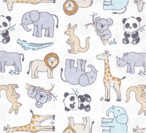 Hudson Baby Unisex Baby Cotton Flannel Receiving Blankets, Neutral Dino World, One Size in Kuwait