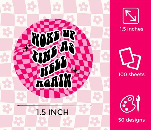 MUBYOK 3inch Pack of 100 Freshie Cardstock Cutouts Round for Car Freshies Supplies,Aroma Beads and Circles Freshies Silicone Molds Accessories, MAMA, Western, Funny Quote, Cow, Smile,Coffee,Bow in Saudi Arabia