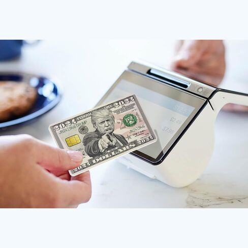 قطعتان من أغلفة بطاقات الائتمان لمفتاح النقل، والخصم، وتغطية بطاقة الائتمان، وتخصيص بطاقة البنك، رفيعة، وجلود فينيل مقاومة للماء، وملصقات بطاقات أنيقة لبطاقة ترامب بقيمة مائة دولار لشريحة صغيرة in Saudi Arabia