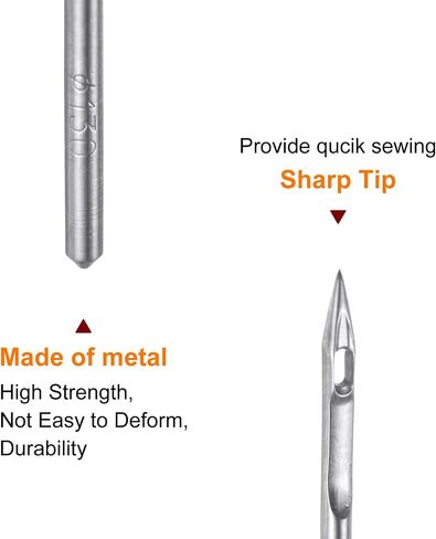 HARFINGTON 10 Pcs Sewing Machine Needles Size 21/130 Quick Sewing Iron Universal Regular Point Machine Needles Embroidery Sewing Tool for Craft DIY Household Stitching Industrial Use in Saudi Arabia