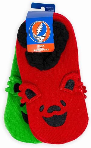 Ripple Junction Grateful Dead Adult Band مكونة من قطعتين من جوارب النوم الناعمة المصنوعة من الشيربا in Kuwait