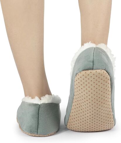 جوارب BenSorts Fuzzy Slipper للنساء شباشب منزلية مرحة مع مقابض in Kuwait
