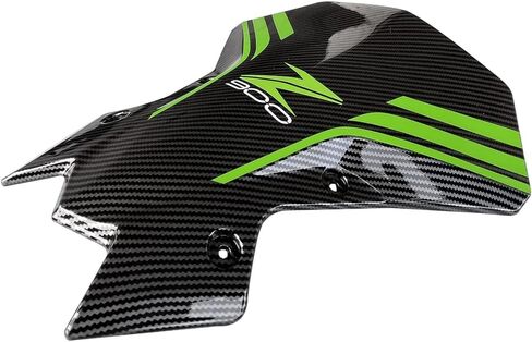 حاجب تدفق الهواء من ألياف الكربون بمظهر كتلة الرياح للزجاج الأمامي ذو الفقاعات المزدوجة متوافق مع Kawasaki Z900 Z650 2020-2022 2023 أخضر in Kuwait