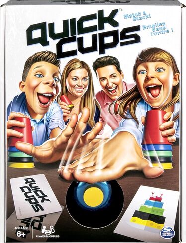 Quick Cups، Match 'n' Stack، لعبة عائلية لتكديس الأكواب للأطفال من سن 6 سنوات فما فوق، من Spin Master Games in Saudi Arabia