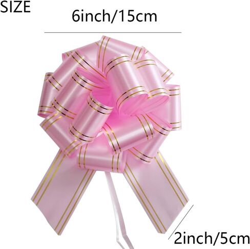 LHMTFCYY 6pcs pull bows,Bows for Gift Wrapping,6inch Pull Bows suitable for Christmas,Valentine's Day,birthday parties,flower baskets,bouquets,festivals and other decorations (dark blue) in Saudi Arabia