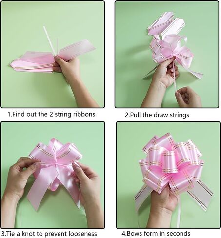 LHMTFCYY 6pcs pull bows,Bows for Gift Wrapping,6inch Pull Bows suitable for Christmas,Valentine's Day,birthday parties,flower baskets,bouquets,festivals and other decorations (dark blue) in Saudi Arabia