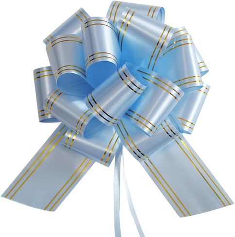 LHMTFCYY 6pcs pull bows,Bows for Gift Wrapping,6inch Pull Bows suitable for Christmas,Valentine's Day,birthday parties,flower baskets,bouquets,festivals and other decorations (dark blue) in Saudi Arabia