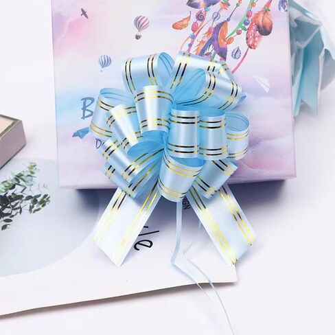 LHMTFCYY 6pcs pull bows,Bows for Gift Wrapping,6inch Pull Bows suitable for Christmas,Valentine's Day,birthday parties,flower baskets,bouquets,festivals and other decorations (dark blue) in Saudi Arabia