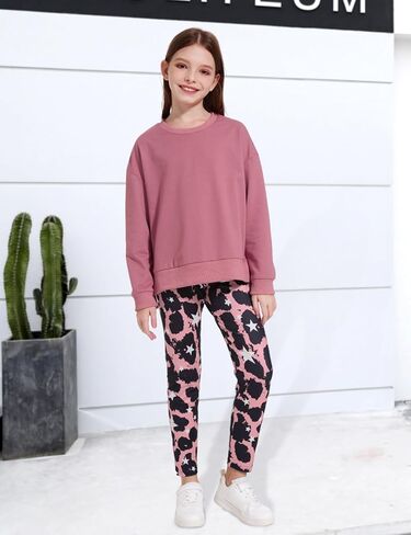 Girl Clothes Sweatshirt Pullover Leggings Tracksuits Outfit 2PC Girls Clothes Size 6-14 in Kuwait