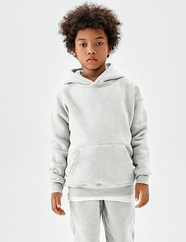 Flygo Girls Boys Fleece 2 Piece Outfits Pants Set Hoodies Sweatshirt and Jogger Sweatpants in Saudi Arabia