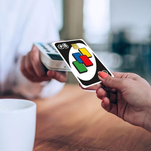+4 Credit Card Skins Sticker for Transportation Key, Debit, Credit Card Covering Personalizing Bank Card Slim, Waterproof Vinyl Skins Uno +4 Decal Credit Card Sticker for Small Chip in Saudi Arabia