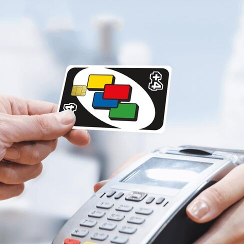 +4 Credit Card Skins Sticker for Transportation Key, Debit, Credit Card Covering Personalizing Bank Card Slim, Waterproof Vinyl Skins Uno +4 Decal Credit Card Sticker for Small Chip in Saudi Arabia