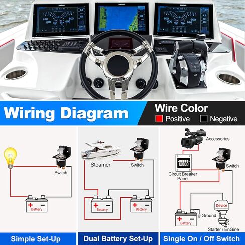 Spurtar Battery Disconnect Switch with Lock-Out Plate 500A High Current Battery Cut Off Switch 12V 24V 36V Kill Switch for Car Truck Winch RV Boat Backhoe Tractor Motorhome Hot Rods in Kuwait