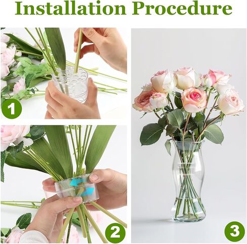 CYEAH 8 Pcs Spiral Ikebana Stem Holder, Spiral Flower Stem Holders for Flowers, Sprial Bouquet Twister for Flower Arrangement,Spiral Stem Holder for Vases Decor(S+L) in Saudi Arabia