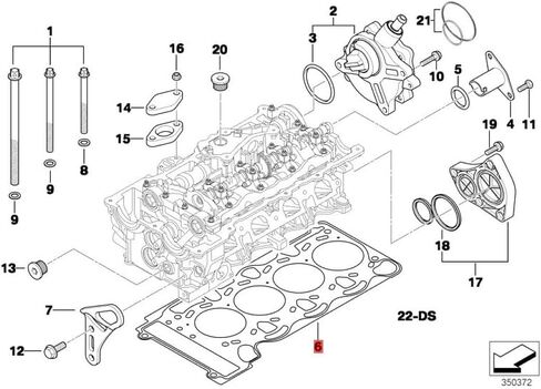 الاسطوانة طوقا 11127563412 ل BMW N46 المحرك 1 سلسلة 3 سلسلة 118I 120I 318I 320I 520I X1 X3 Z4 E82 E87 E90 E92 E93 E60 E84 in Kuwait