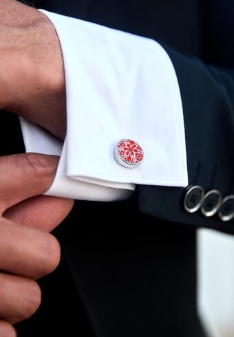 HISDERN Christmas Ties for Men Holiday Tie and Pocket Square Cufflinks Festival Party Xmas Funny Silk Woven Necktie in Kuwait