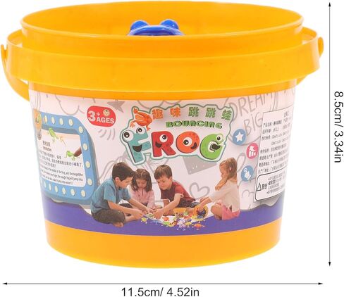 Toyvian 12pcs Jumping Frog Toy Assorted Colors Jumping Frogs Finger Pressing Bouncing Frog Toys for Kids Party Favors Easter Birthdays in Kuwait