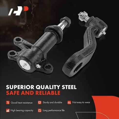 A-Premium Set of 3, Idler Arm and Bracket, Pitman Arm, Compatible with Chevrolet & Cadillac - 1993-2000 - Silverado 1500, Tahoe, Blazer, C1500/C2500/K1500/K2500 (Suburban), C3500, K3500, Escalade in Saudi Arabia