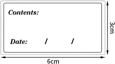 30 ورقة 300 قطعة من ملصقات التخزين القابلة للإزالة المقاومة للماء للثلاجة والفريزر، ملصق ورقي ذاتي اللصق لفريزر الطعام، ملصقات التاريخ، مقاومة للماء والزيت لمطاعم ثلاجة المطبخ in Kuwait