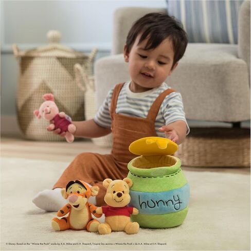 GUND Disney Official Winnie The Pooh Plush Playset with Pooh, Tigger, and Piglet, Sensory Toy Stuffed Animals for Ages 0 and Up, Green, 8" in Saudi Arabia