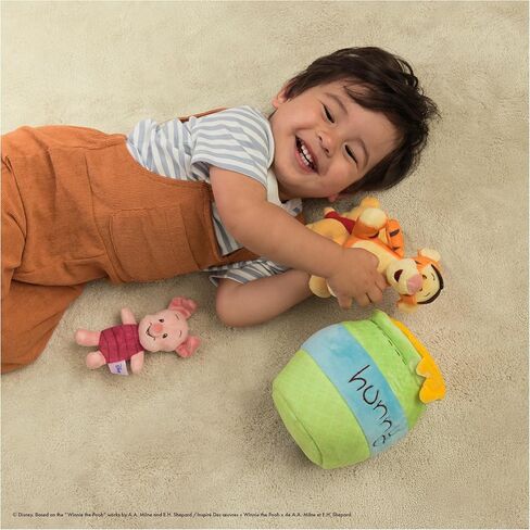 GUND Disney Official Winnie The Pooh Plush Playset with Pooh, Tigger, and Piglet, Sensory Toy Stuffed Animals for Ages 0 and Up, Green, 8" in Saudi Arabia
