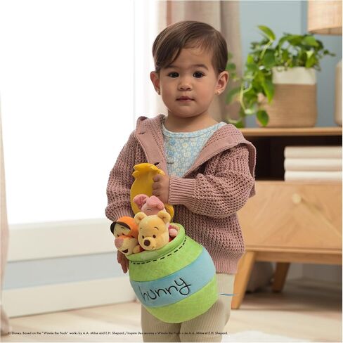 GUND Disney Official Winnie The Pooh Plush Playset with Pooh, Tigger, and Piglet, Sensory Toy Stuffed Animals for Ages 0 and Up, Green, 8" in Saudi Arabia