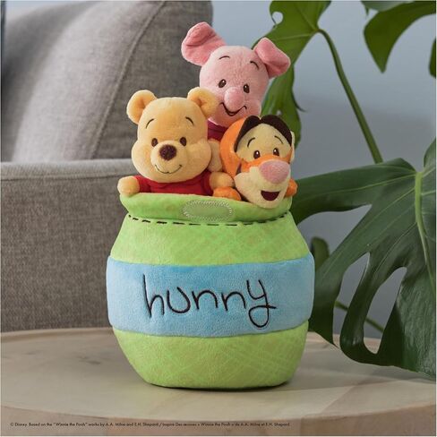 GUND Disney Official Winnie The Pooh Plush Playset with Pooh, Tigger, and Piglet, Sensory Toy Stuffed Animals for Ages 0 and Up, Green, 8" in Saudi Arabia