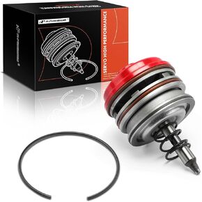 A-Premium High Performance Corvette Servo Piston Assembly with Cover & Snap Ring Compatible with GM 1982-2014 4L60E 700R4 4L65E 4L70E Transmissions, Red Cover, Replace# CY0025