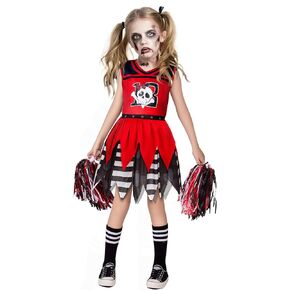 Sicypoty Girls Cheerleader Outfit Cheerleading Costume for Halloween Sport Games 3-10 Years