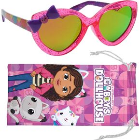 Sun-Staches Gabby's Dollhouse Sunglasses: Stylish, Comfortable, & Durable UV-Protective Gabby Dollhouse Glasses with Soft Carrying Case - Officially-Licensed Gabby Dollhouse Accessories